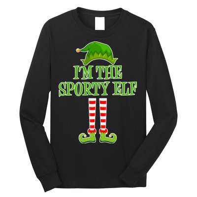 I'm The Sporty Elf Matching Family Christmas Long Sleeve Shirt