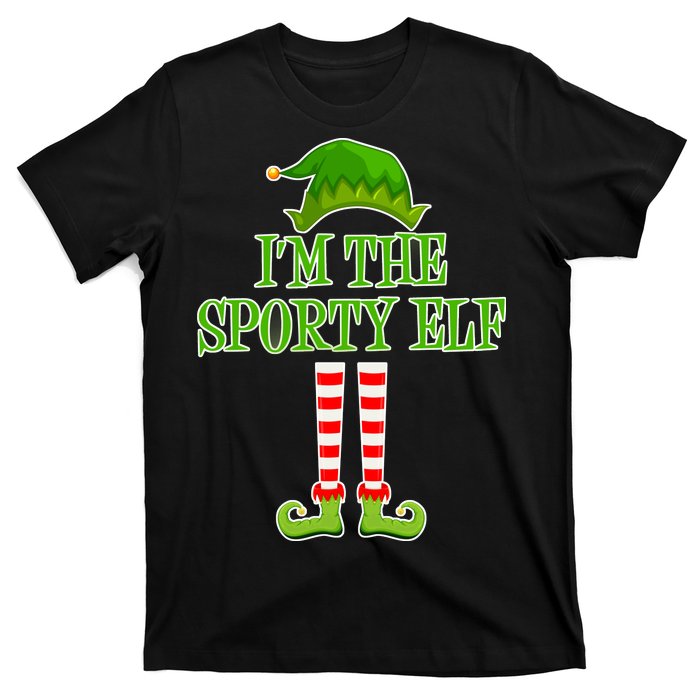 I'm The Sporty Elf Matching Family Christmas T-Shirt