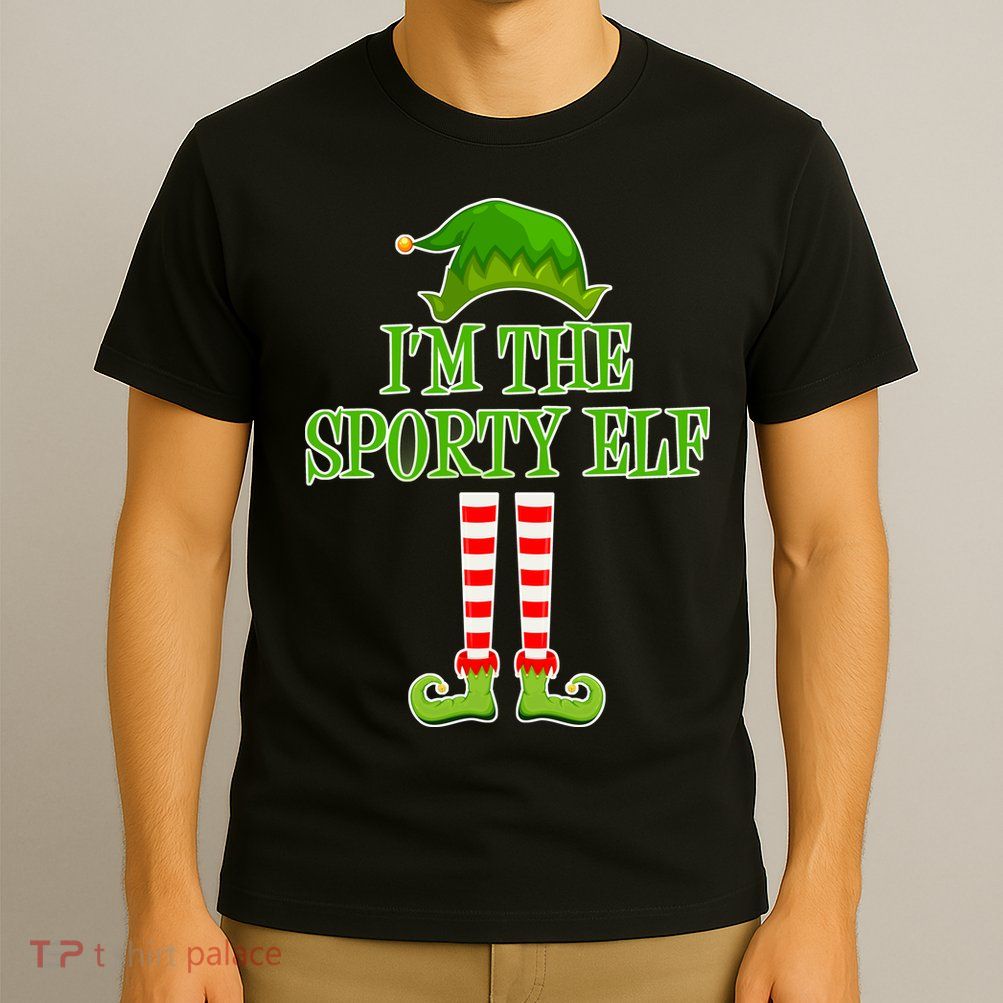 I'm The Sporty Elf Matching Family Christmas T-Shirt