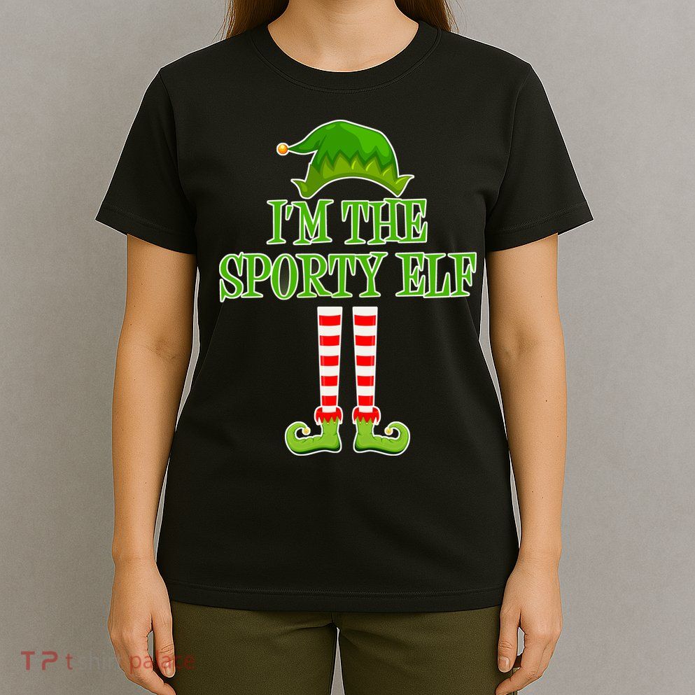 I'm The Sporty Elf Matching Family Christmas T-Shirt