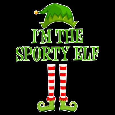I'm The Sporty Elf Matching Family Christmas T-Shirt
