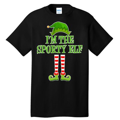 I'm The Sporty Elf Matching Family Christmas Tall T-Shirt