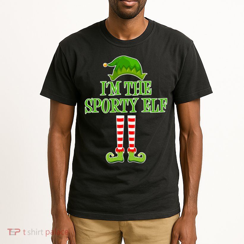 I'm The Sporty Elf Matching Family Christmas Tall T-Shirt