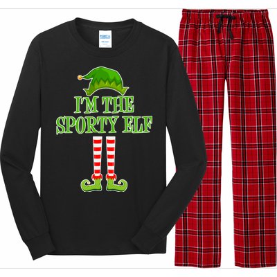 I'm The Sporty Elf Matching Family Christmas Long Sleeve Pajama Set