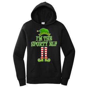 I'm The Sporty Elf Matching Family Christmas Women's Pullover Hoodie