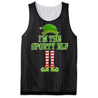 I'm The Sporty Elf Matching Family Christmas Mesh Reversible Basketball Jersey Tank