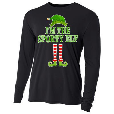 I'm The Sporty Elf Matching Family Christmas Cooling Performance Long Sleeve Crew