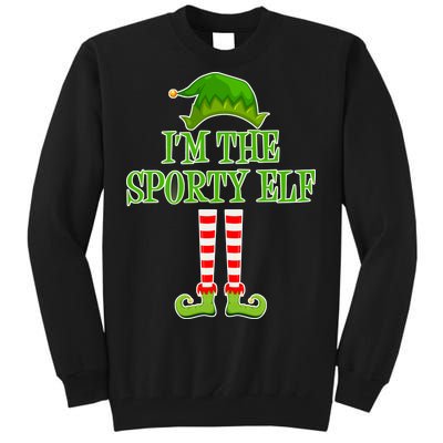 I'm The Sporty Elf Matching Family Christmas Tall Sweatshirt