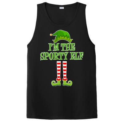 I'm The Sporty Elf Matching Family Christmas PosiCharge Competitor Tank