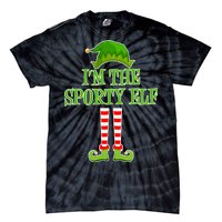 I'm The Sporty Elf Matching Family Christmas Tie-Dye T-Shirt