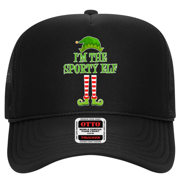 I'm The Sporty Elf Matching Family Christmas Trucker Hat