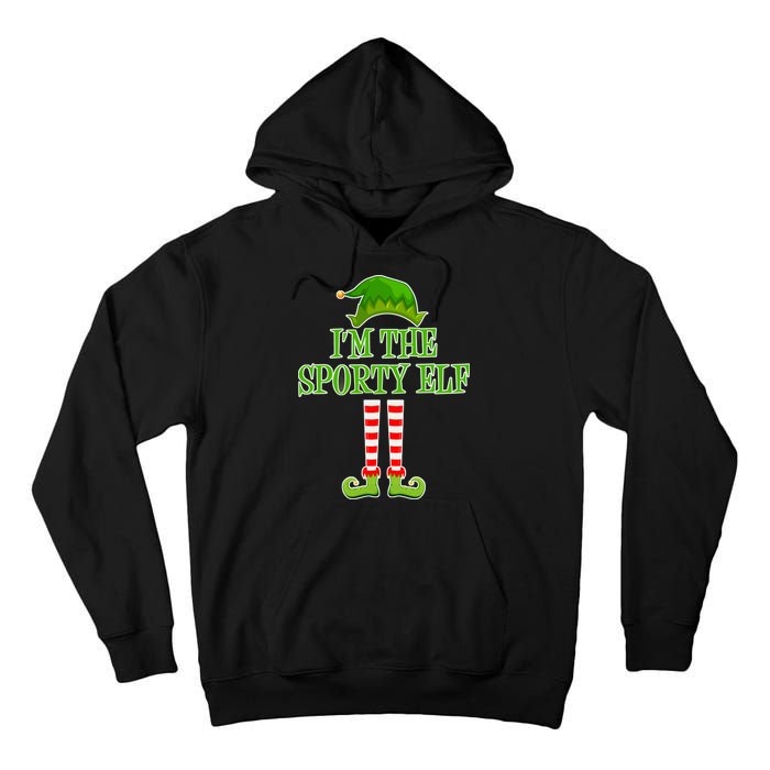 I'm The Sporty Elf Matching Family Christmas Tall Hoodie