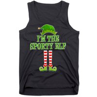 I'm The Sporty Elf Matching Family Christmas Tank Top