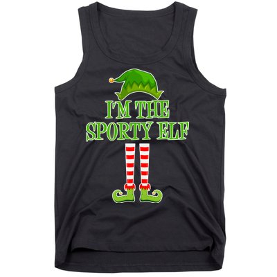 I'm The Sporty Elf Matching Family Christmas Tank Top