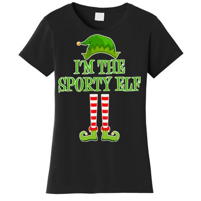 I'm The Sporty Elf Matching Family Christmas Women's T-Shirt