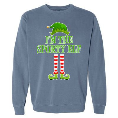 I'm The Sporty Elf Matching Family Christmas Garment-Dyed Sweatshirt