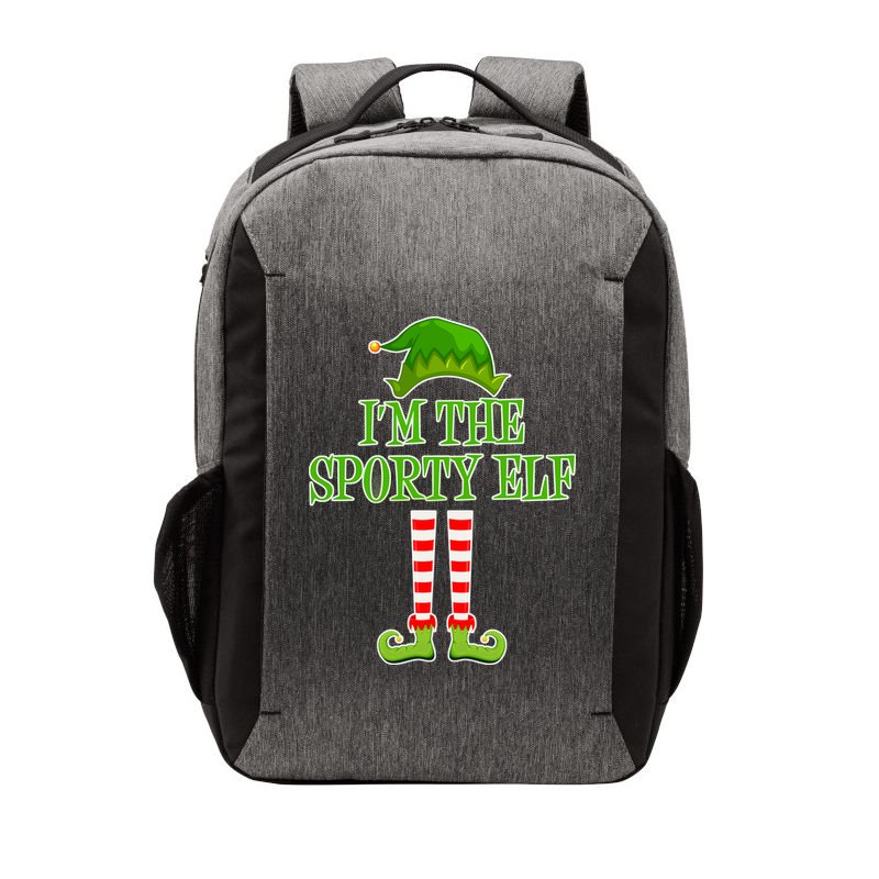 I'm The Sporty Elf Matching Family Christmas Vector Backpack