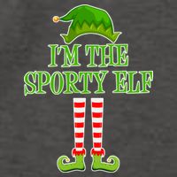 I'm The Sporty Elf Matching Family Christmas Vector Backpack