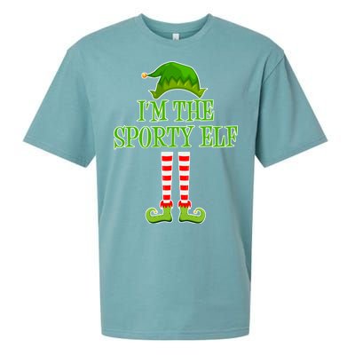 I'm The Sporty Elf Matching Family Christmas Sueded Cloud Jersey T-Shirt