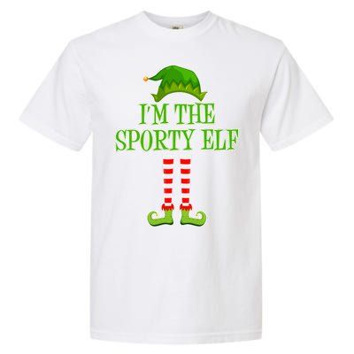 I'm The Sporty Elf Matching Family Christmas Garment-Dyed Heavyweight T-Shirt