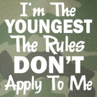 I'm the Youngest the Rules Don't Apply To Me Funny Legacy Tie Dye Trucker Hat