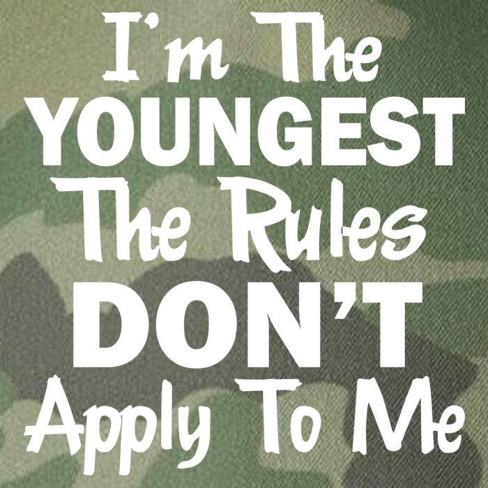 I'm the Youngest the Rules Don't Apply To Me Funny Legacy Tie Dye Trucker Hat