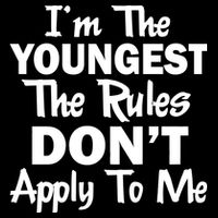 I'm the Youngest the Rules Don't Apply To Me Funny 7-Panel Snapback Hat