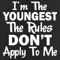 I'm the Youngest the Rules Don't Apply To Me Funny 11oz C Handle Ceramic Mug