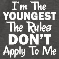 I'm the Youngest the Rules Don't Apply To Me Funny Vector Backpack