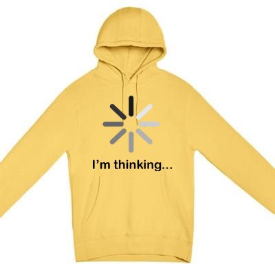 I'm Thinking Loading Logo Premium Pullover Hoodie