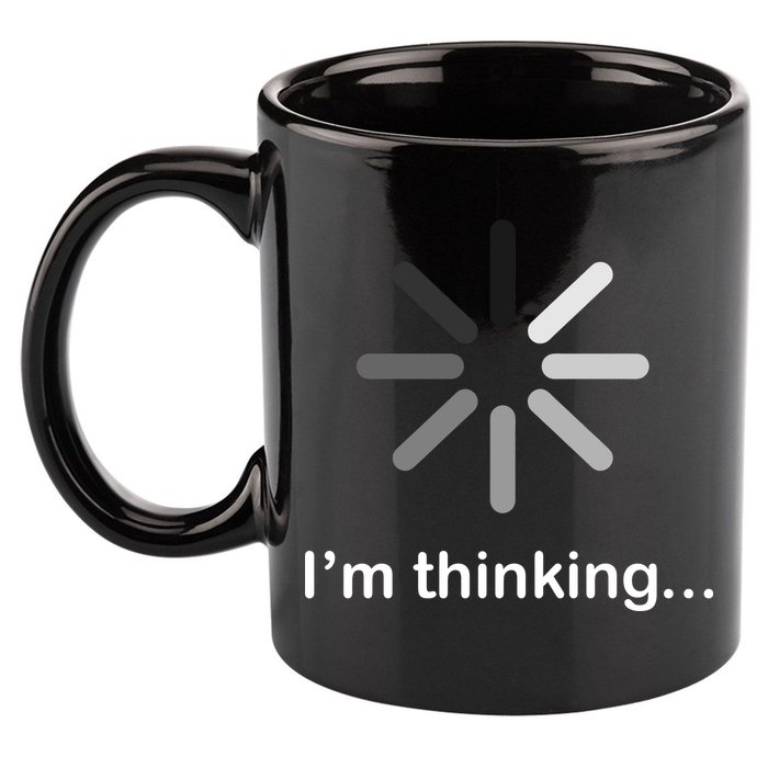 I'm Thinking Loading Logo 11oz C Handle Ceramic Mug