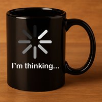 I'm Thinking Loading Logo 11oz C Handle Ceramic Mug