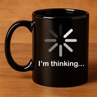 I'm Thinking Loading Logo 11oz C Handle Ceramic Mug