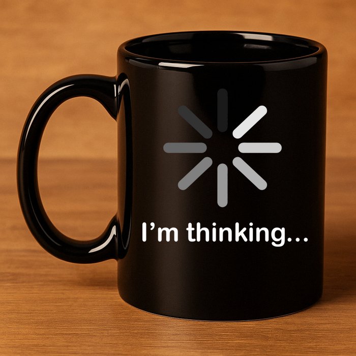 I'm Thinking Loading Logo 11oz C Handle Ceramic Mug