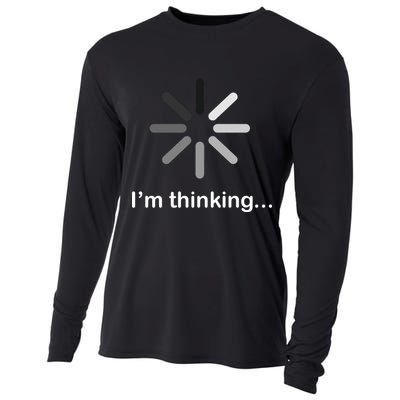 I'm Thinking Loading Logo Cooling Performance Long Sleeve Crew