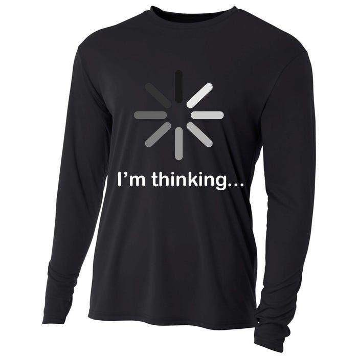 I'm Thinking Loading Logo Cooling Performance Long Sleeve Crew