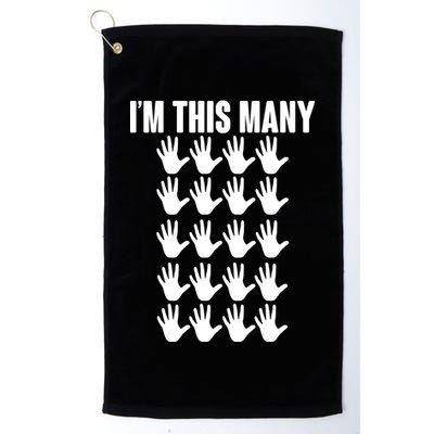 I'm This Many - 100th Birthday Golf Towel