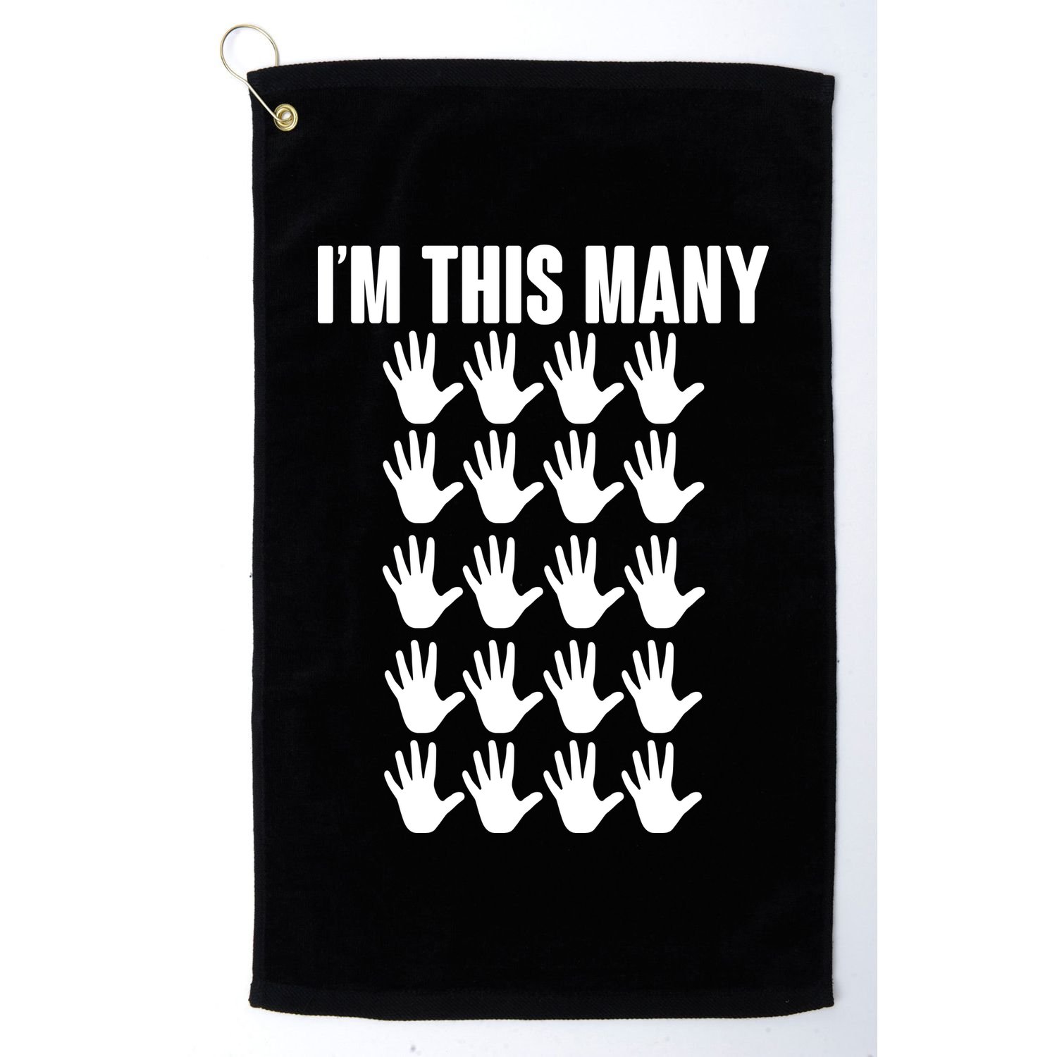 I'm This Many - 100th Birthday Golf Towel