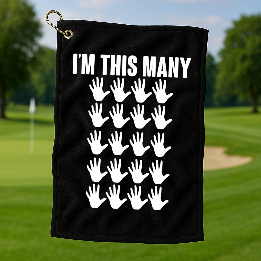 I'm This Many - 100th Birthday Golf Towel