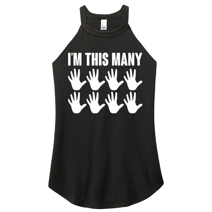I'm This Many - 40th Birthday Women's Perfect Tri Rocker Tank