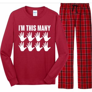 I'm This Many - 40th Birthday Long Sleeve Pajama Set