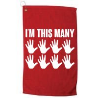 I'm This Many - 40th Birthday Golf Towel