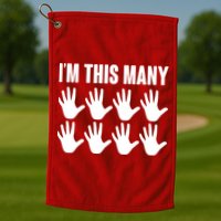 I'm This Many - 40th Birthday Golf Towel