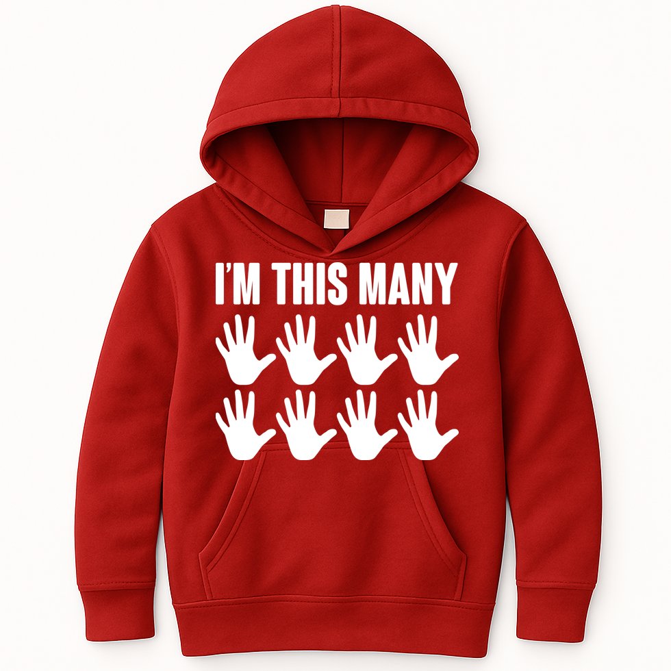 I'm This Many - 40th Birthday Kids Hoodie