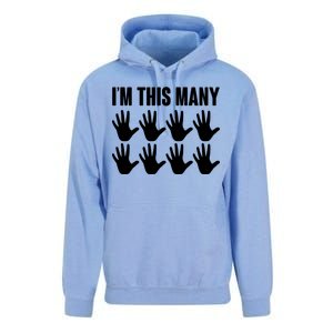 I'm This Many - 40th Birthday Unisex Surf Hoodie