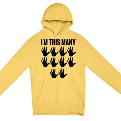 I'm This Many - 50th Birthday Premium Pullover Hoodie