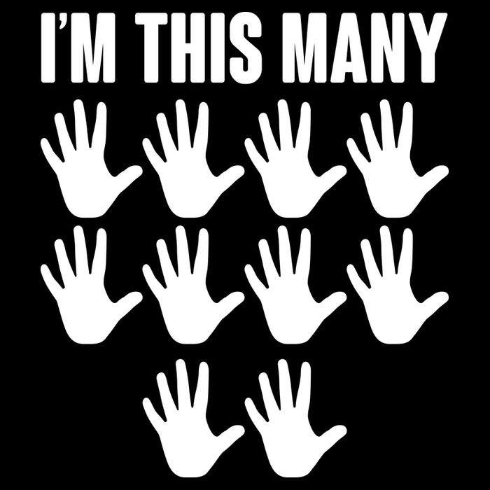 I'm This Many - 50th Birthday Drawstring Bag