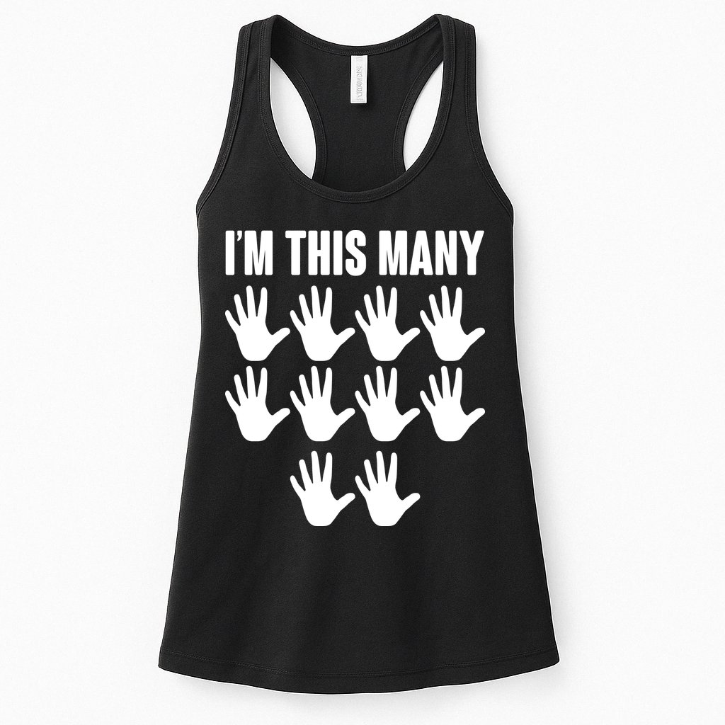I'm This Many - 50th Birthday Womens Tank Top