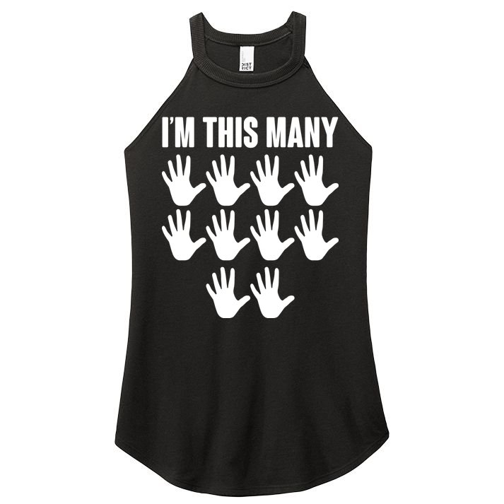 I'm This Many - 50th Birthday Women's Perfect Tri Rocker Tank