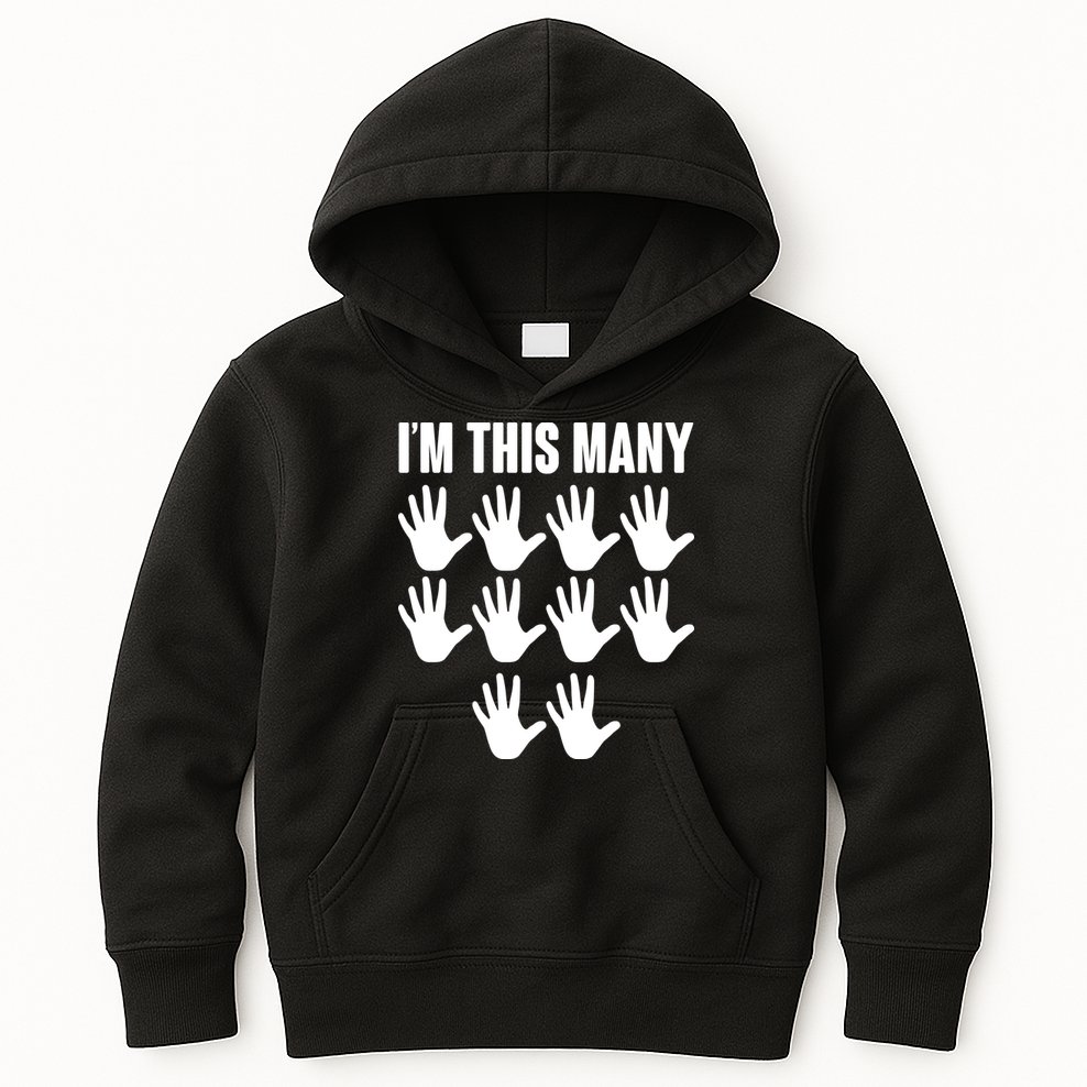 I'm This Many - 50th Birthday Kids Hoodie